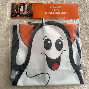 New! Holiday Home 61” fabric stake ghost for outdoor use only